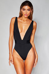 Maillot de bain une pièce avec ceinture